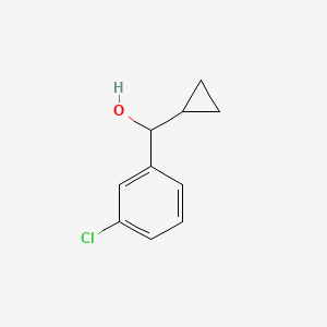 molecular formula C10H11ClO B3223861 (3-Chlorophenyl)(cyclopropyl)methanol CAS No. 1225850-49-6