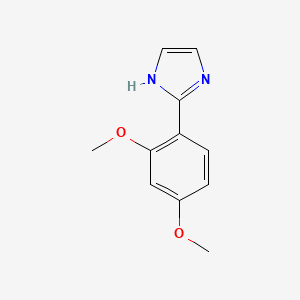molecular formula C11H12N2O2 B3223867 2-(2,4-Dimethoxyphenyl)imidazole CAS No. 1225884-39-8