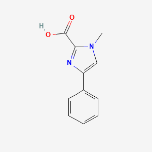 molecular formula C11H10N2O2 B3223869 1-methyl-4-phenyl-1H-Imidazole-2-carboxylic acid CAS No. 1225884-44-5