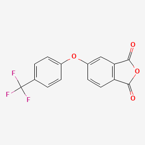 molecular formula C15H7F3O4 B3223882 5-(4-(Trifluoromethyl)phenoxy)isobenzofuran-1,3-dione CAS No. 122590-12-9