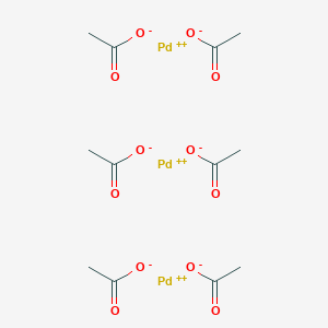 molecular formula C12H24O12Pd3 B032239 Palladium(2+);hexaacetate CAS No. 53189-26-7
