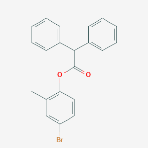 molecular formula C21H17BrO2 B322390 4-Bromo-2-methylphenyl diphenylacetate 