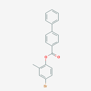 molecular formula C20H15BrO2 B322391 4-Bromo-2-methylphenyl biphenyl-4-carboxylate 