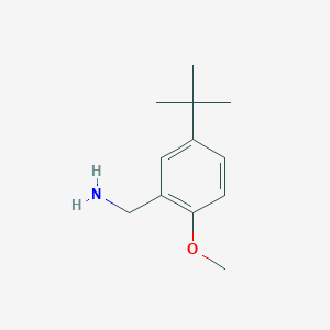 molecular formula C12H19NO B3223930 (5-(Tert-butyl)-2-methoxyphenyl)methanamine CAS No. 1226409-70-6