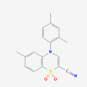 molecular formula C18H16N2O2S B3223981 5-(2-{[ethyl(phenyl)amino]carbonyl}phenyl)-N-(2-morpholin-4-ylethyl)-1,3-oxazole-4-carboxamide CAS No. 1226444-70-7