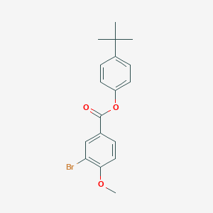 molecular formula C18H19BrO3 B322399 4-Tert-butylphenyl 3-bromo-4-methoxybenzoate 