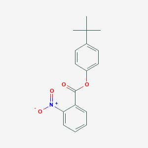 molecular formula C17H17NO4 B322402 4-Tert-butylphenyl 2-nitrobenzoate 