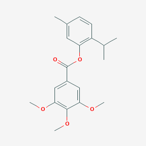 molecular formula C20H24O5 B322404 2-Isopropyl-5-methylphenyl 3,4,5-trimethoxybenzoate 