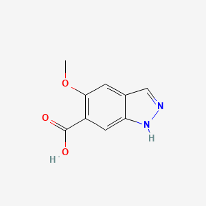 molecular formula C9H8N2O3 B3224071 1h-Indazole-6-carboxylic acid,5-methoxy- CAS No. 1227268-58-7