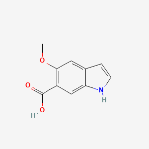 molecular formula C10H9NO3 B3224105 5-methoxy-1H-indole-6-carboxylic acid CAS No. 1227271-01-3