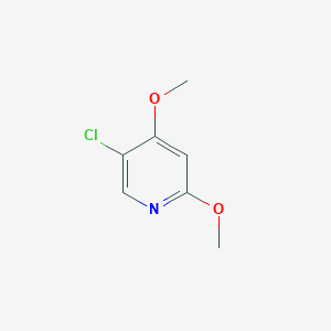molecular formula C7H8ClNO2 B3224167 5-Chloro-2,4-dimethoxypyridine CAS No. 1227571-19-8