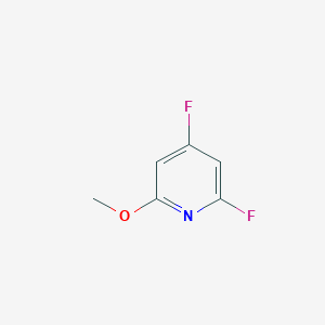 molecular formula C6H5F2NO B3224182 2,4-Difluoro-6-methoxypyridine CAS No. 1227574-25-5