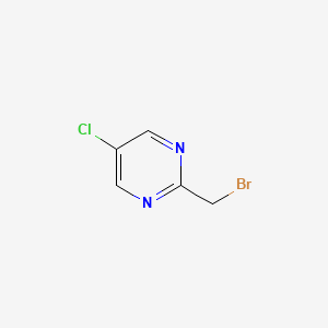 molecular formula C5H4BrClN2 B3224186 2-(Bromomethyl)-5-chloropyrimidine CAS No. 1227577-50-5