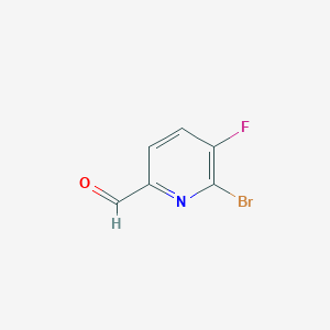 molecular formula C6H3BrFNO B3224234 6-溴-5-氟吡啶甲醛 CAS No. 1227605-60-8