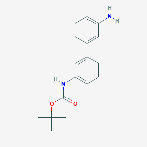 molecular formula C17H20N2O2 B3224246 (3'-Amino-3-biphenylyl)carbamic acid tert-butyl ester CAS No. 1228032-40-3