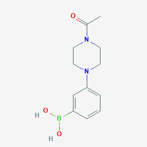 molecular formula C12H17BN2O3 B3224259 3-(4-Acetylpiperazin-1-yl)phenylboronic acid CAS No. 1228182-95-3
