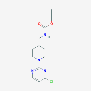 molecular formula C15H23ClN4O2 B3224260 Tert-butyl ((1-(4-chloropyrimidin-2-yl)piperidin-4-yl)methyl)carbamate CAS No. 1228302-76-8