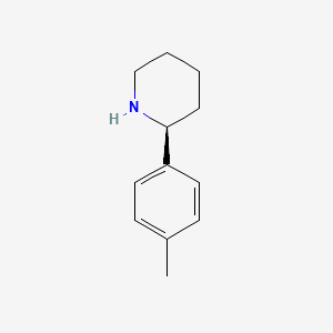 molecular formula C12H17N B3224279 (2S)-2-(4-methylphenyl)piperidine CAS No. 1228543-12-1