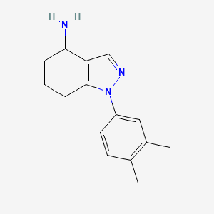 molecular formula C15H19N3 B3224282 1-(3,4-Dimethylphenyl)-4,5,6,7-tetrahydro-1H-indazol-4-amine CAS No. 1228551-83-4