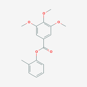 molecular formula C17H18O5 B322429 2-Methylphenyl 3,4,5-trimethoxybenzoate 
