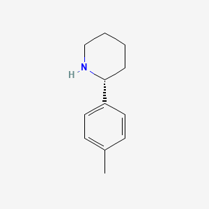 molecular formula C12H17N B3224295 (2R)-2-(4-methylphenyl)piperidine CAS No. 1228557-22-9