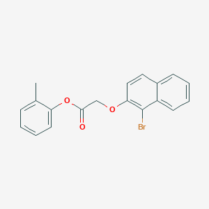 molecular formula C19H15BrO3 B322431 2-Methylphenyl [(1-bromo-2-naphthyl)oxy]acetate 