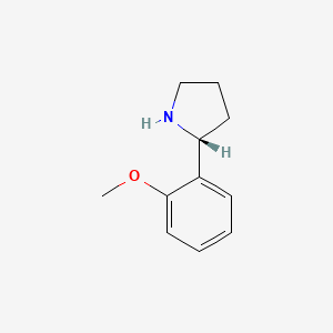 molecular formula C11H15NO B3224314 (2R)-2-(2-methoxyphenyl)pyrrolidine CAS No. 1228568-70-4