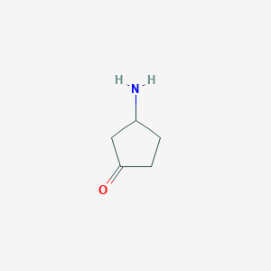 molecular formula C5H9NO B3224326 3-Aminocyclopentanone CAS No. 1228748-71-7