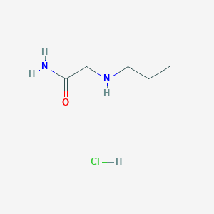 molecular formula C5H13ClN2O B3224348 2-(Propylamino)acetamide hydrochloride CAS No. 1228879-13-7