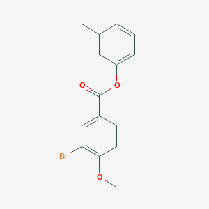 molecular formula C15H13BrO3 B322435 3-Methylphenyl 3-bromo-4-methoxybenzoate 