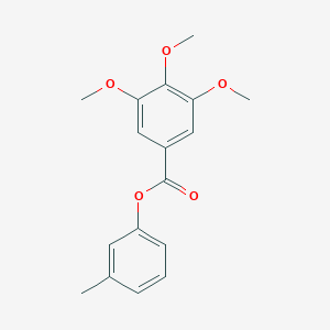 molecular formula C17H18O5 B322436 3-Methylphenyl 3,4,5-trimethoxybenzoate 