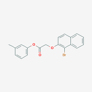 molecular formula C19H15BrO3 B322437 3-Methylphenyl [(1-bromo-2-naphthyl)oxy]acetate 