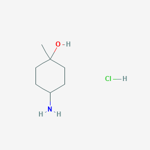 molecular formula C7H16ClNO B3224375 4-氨基-1-甲基环己醇盐酸盐 CAS No. 1229186-69-9