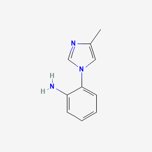 molecular formula C10H11N3 B3224389 2-(4-Methylimidazol-1-yl)aniline CAS No. 1229584-24-0