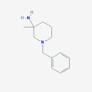 molecular formula C13H20N2 B3224407 1-Benzyl-3-methylpiperidin-3-amine CAS No. 1230135-44-0