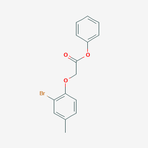 molecular formula C15H13BrO3 B322443 Phenyl (2-bromo-4-methylphenoxy)acetate 