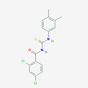 molecular formula C16H14Cl2N2OS B322446 2,4-dichloro-N-[(3,4-dimethylphenyl)carbamothioyl]benzamide 