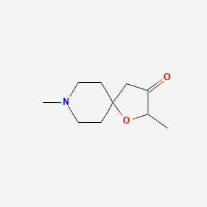 molecular formula C10H17NO2 B3224502 2,8-Dimethyl-1-oxa-8-azaspiro[4.5]decan-3-one CAS No. 123319-03-9