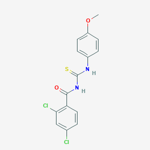molecular formula C15H12Cl2N2O2S B322451 2,4-dichloro-N-[(4-methoxyphenyl)carbamothioyl]benzamide 