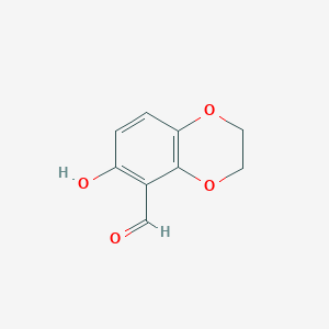 6-Hydroxy-2,3-dihydrobenzo[b][1,4]dioxine-5-carbaldehyde