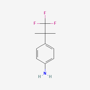 molecular formula C10H12F3N B3224539 4-(1,1,1-Trifluoro-2-methylpropan-2-yl)aniline CAS No. 1234014-85-7