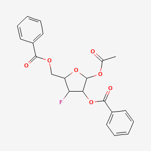 (5-Acetyloxy-4-benzoyloxy-3-fluorooxolan-2-yl)methyl benzoate