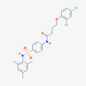 molecular formula C25H26Cl2N2O4S B322462 4-(2,4-dichlorophenoxy)-N-{4-[(mesitylamino)sulfonyl]phenyl}butanamide 