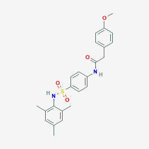 N-{4-[(mesitylamino)sulfonyl]phenyl}-2-(4-methoxyphenyl)acetamide