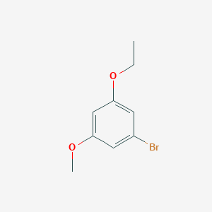 molecular formula C9H11BrO2 B3224657 1-Bromo-3-ethoxy-5-methoxybenzene CAS No. 1235566-05-8