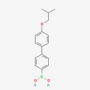 molecular formula C16H19BO3 B3224662 4-(4'-Isobutoxyphenyl)phenylboronic acid CAS No. 1235568-92-9
