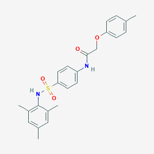 molecular formula C24H26N2O4S B322469 N-{4-[(mesitylamino)sulfonyl]phenyl}-2-(4-methylphenoxy)acetamide 