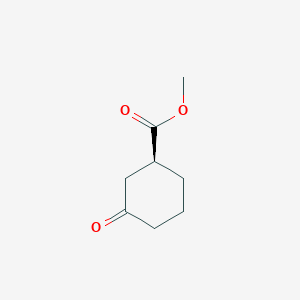 molecular formula C8H12O3 B3224703 (S)-3-Oxocyclohexane-1-carboxylic acid methyl ester CAS No. 1236384-30-7
