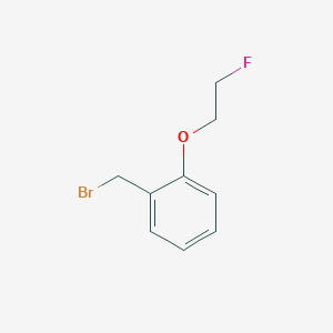 molecular formula C9H10BrFO B3224713 1-(Bromomethyl)-2-(2-fluoroethoxy)benzene CAS No. 123644-43-9