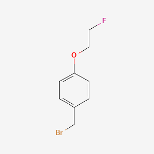 molecular formula C9H10BrFO B3224719 1-(Bromomethyl)-4-(2-fluoroethoxy)benzene CAS No. 123644-45-1